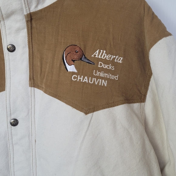 Vintage White and Brown Ducks Unlimited Jacket - Picture 10 of 12